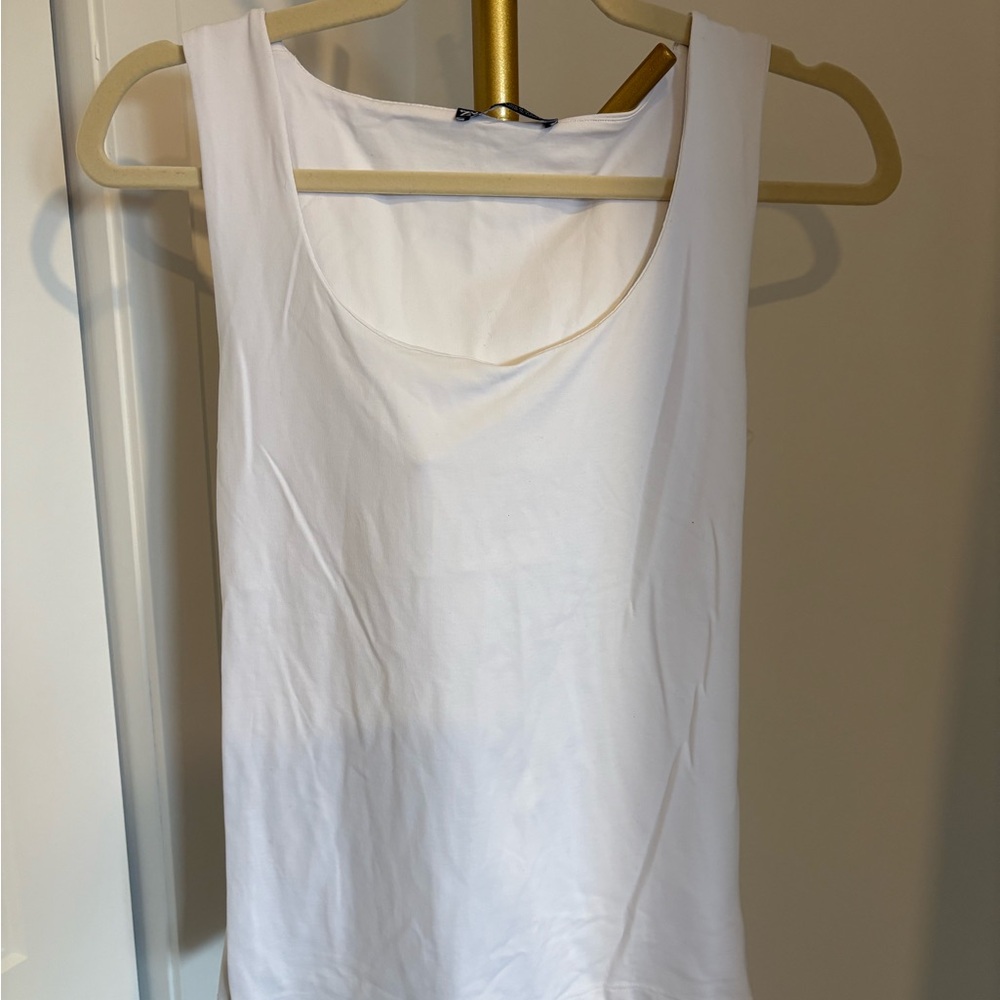 White Sleeveless Top